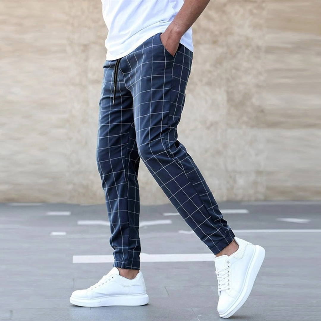 Celso – Rutete joggebukser for menn