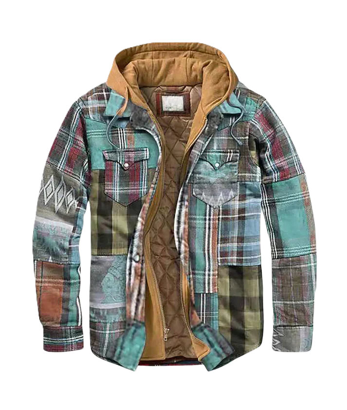 Petrus | Rutete patchwork-blazer