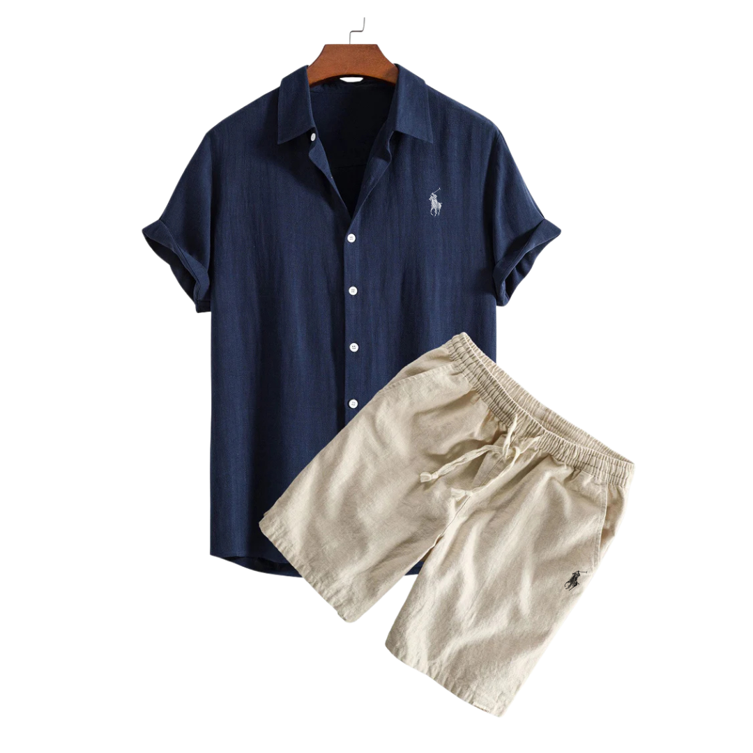 RL™ sett med linskjorte og shorts