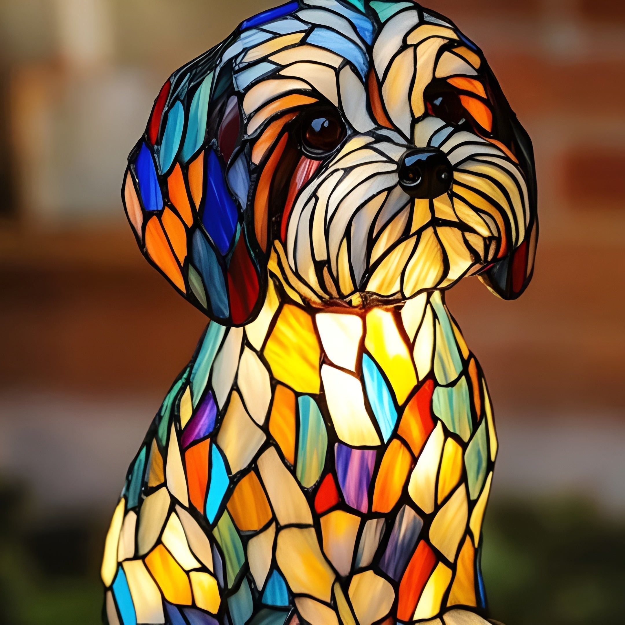 Gucio – Magisk vitrangelampe i form av en hund