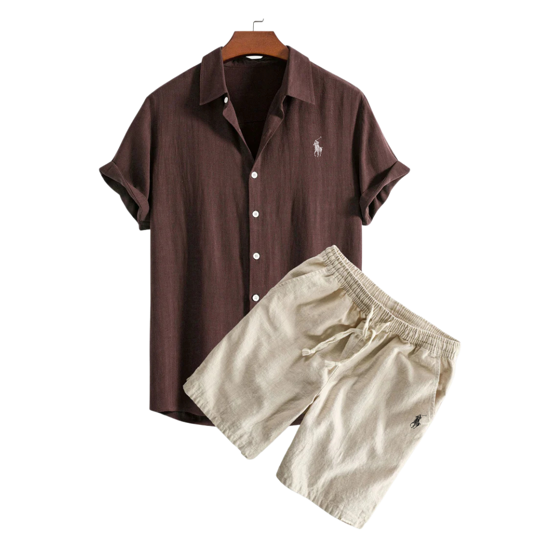 RL™ sett med linskjorte og shorts