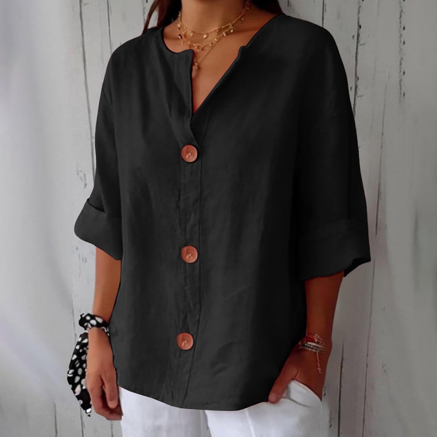 Christel™ | Avslappet linkbluse for tidløs eleganse