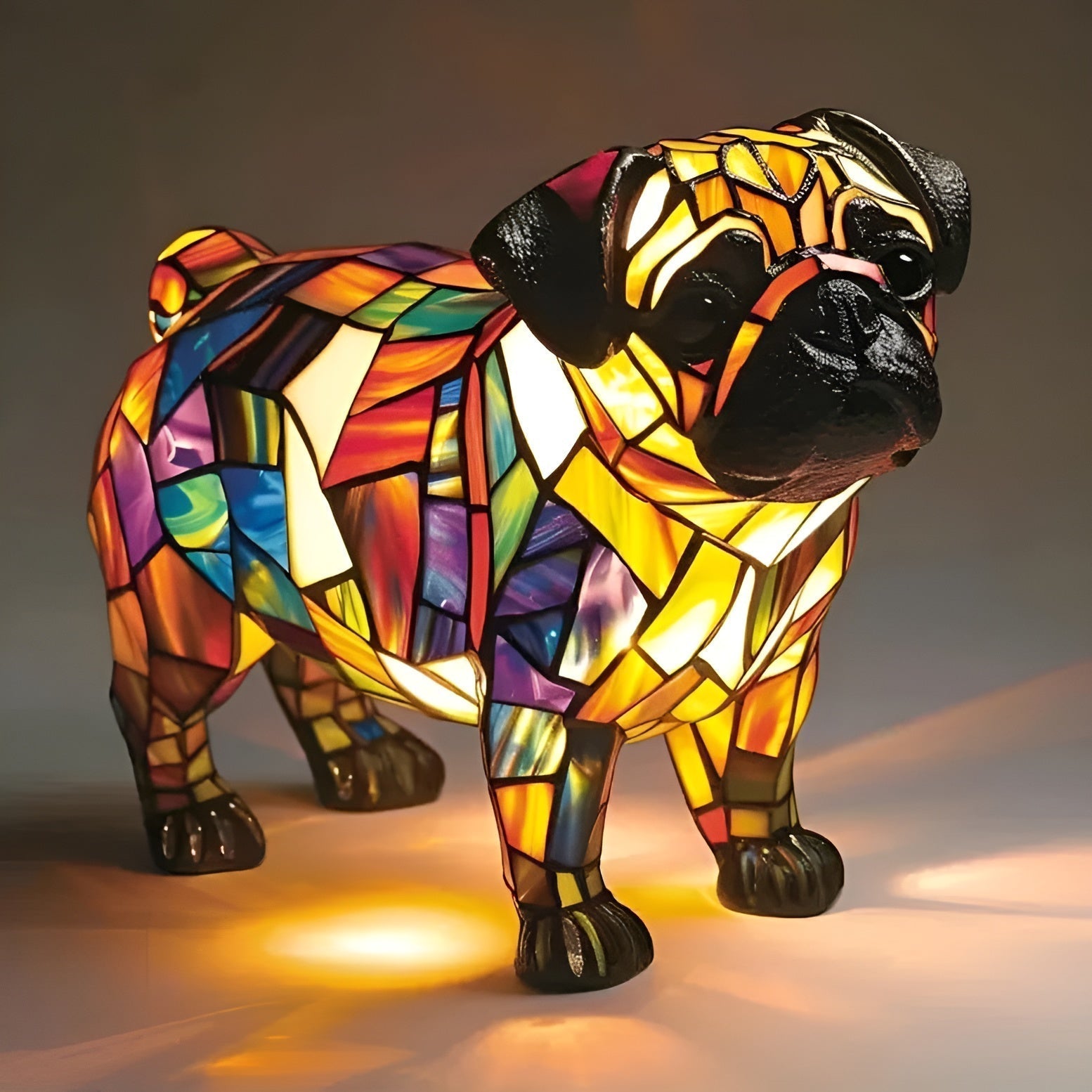 Puszek – Lykkeblomst-mopslampe