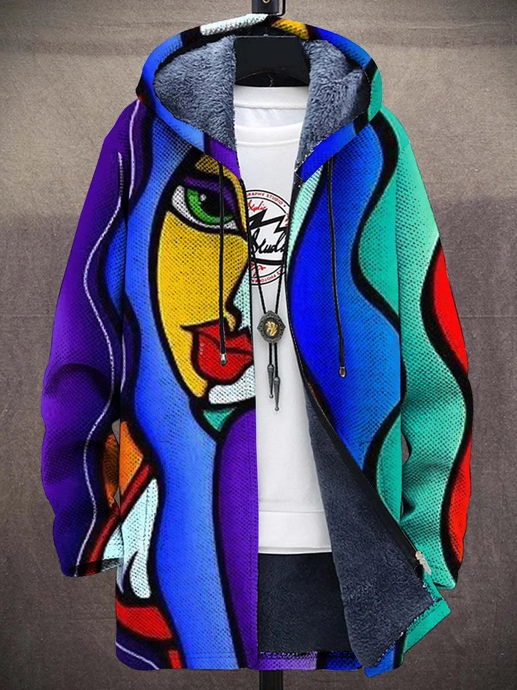 Siv™ | Luksuriøs cardigan med kunstnerisk inspirasjon