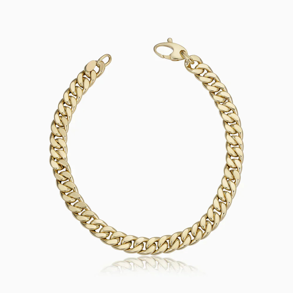 Ejendom Cuban Armbånd | 16k gull