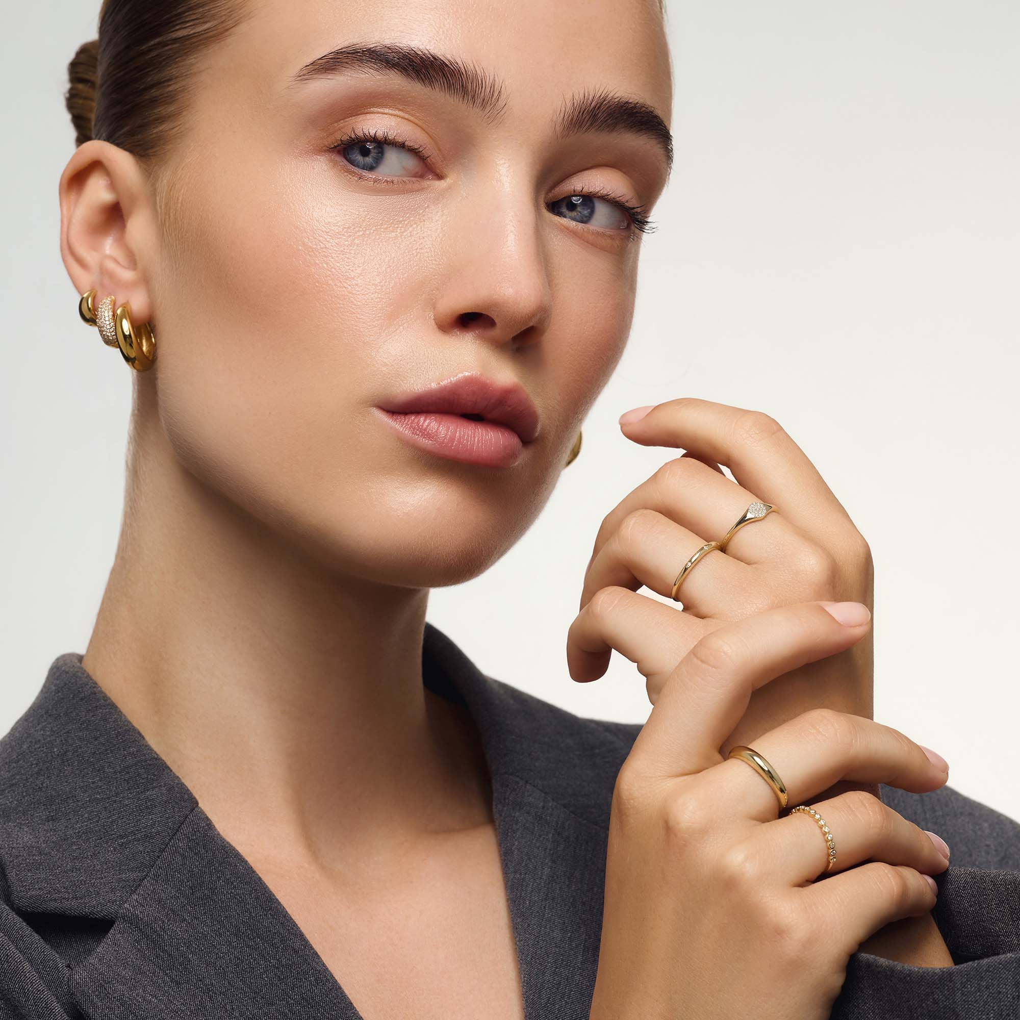 Diamant Blåsering | 14k gull
