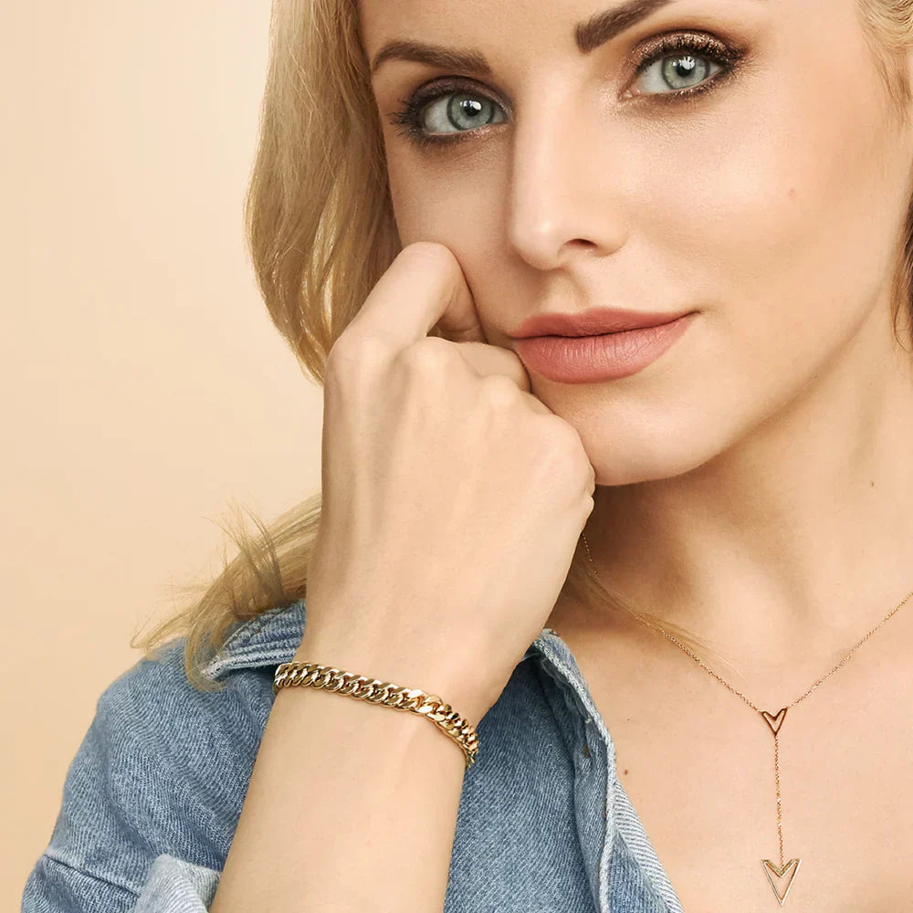 Ejendom Cuban Armbånd | 16k gull