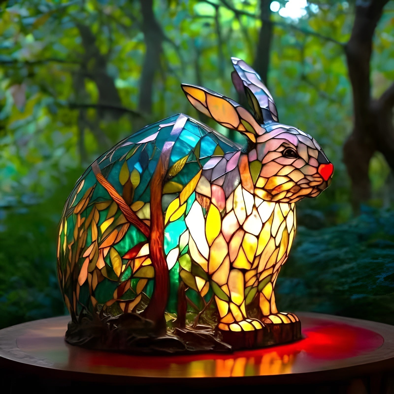 Reksio – Magisk glasslampe i form av en kanin