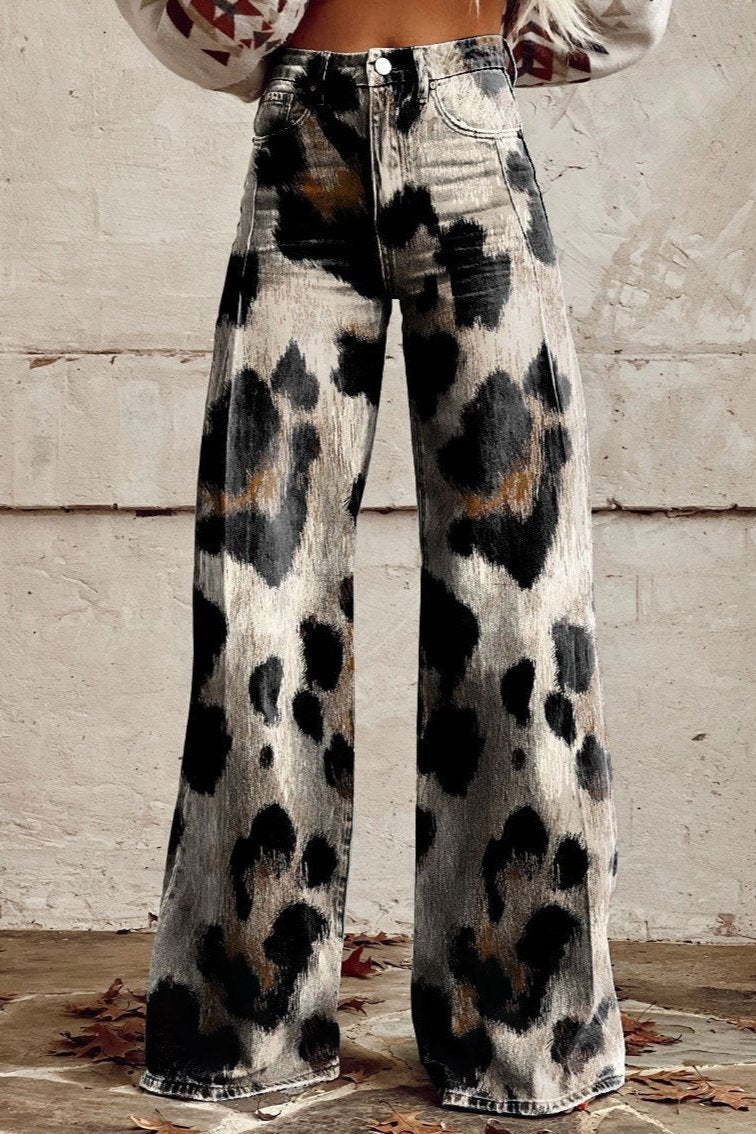 Cheetah | Bohemske vintagebukser med chic trykk