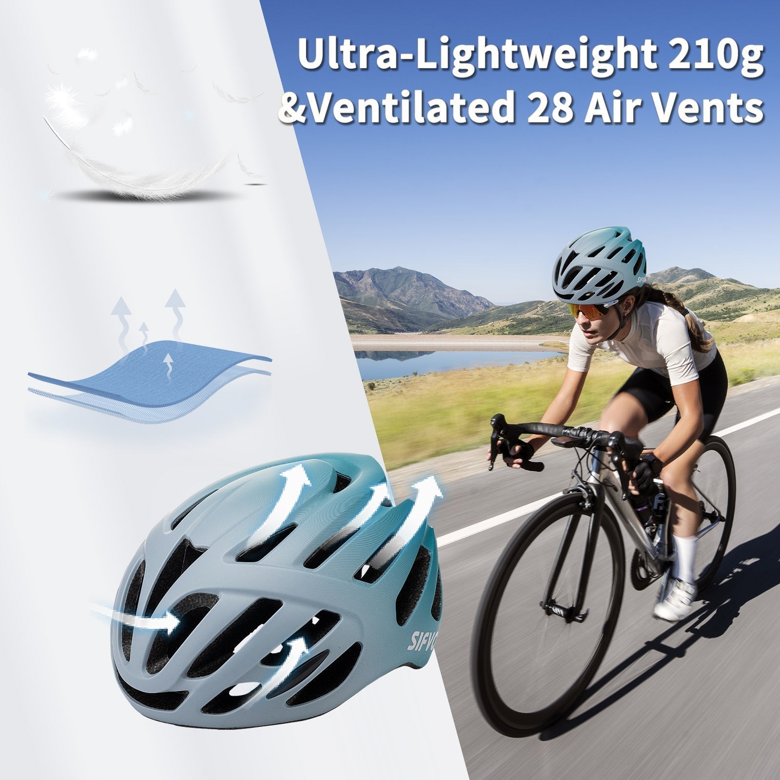 VeloGuard - profesjonell sykkelhjelm