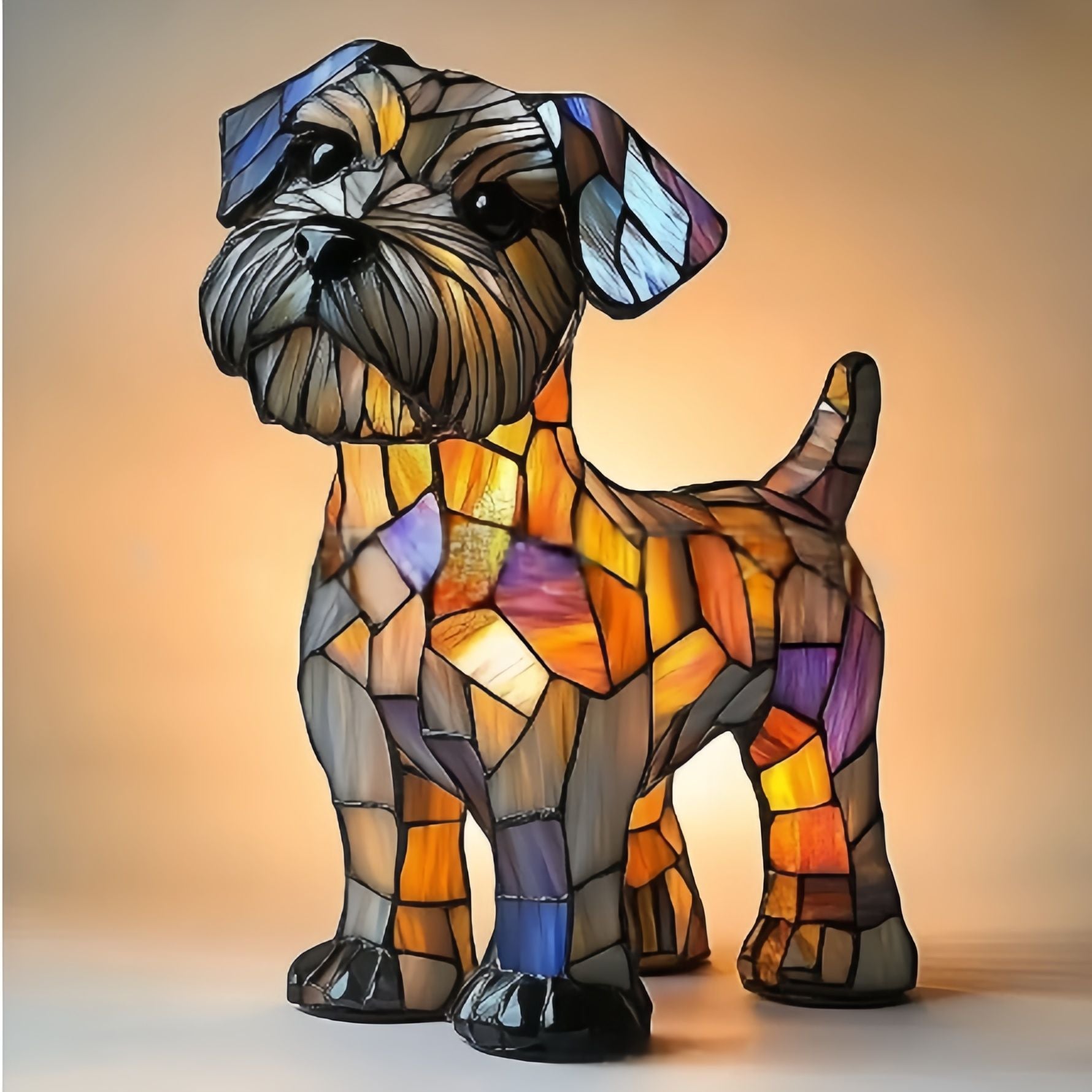 Dino – Magisk vitrangelampe i form av en hund