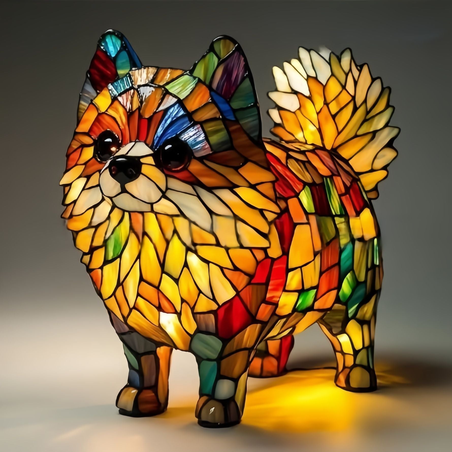Perełka – Magisk vitrangelampe i form av en hund