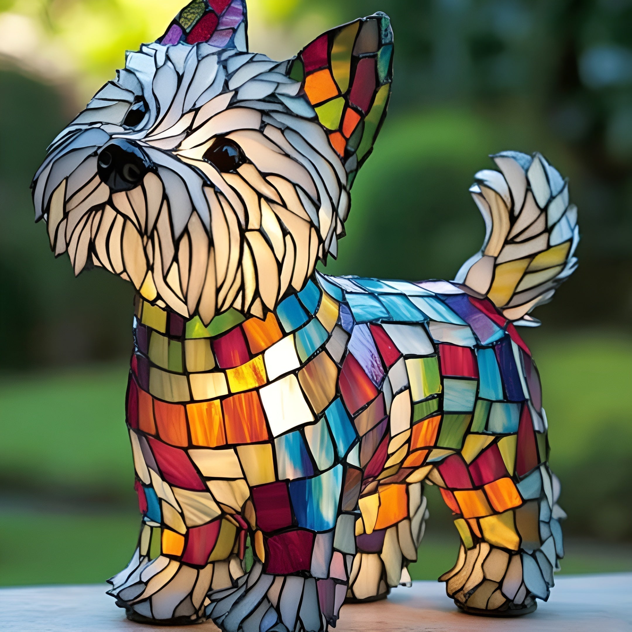 Azor – Magisk glasslampe i form av en hund