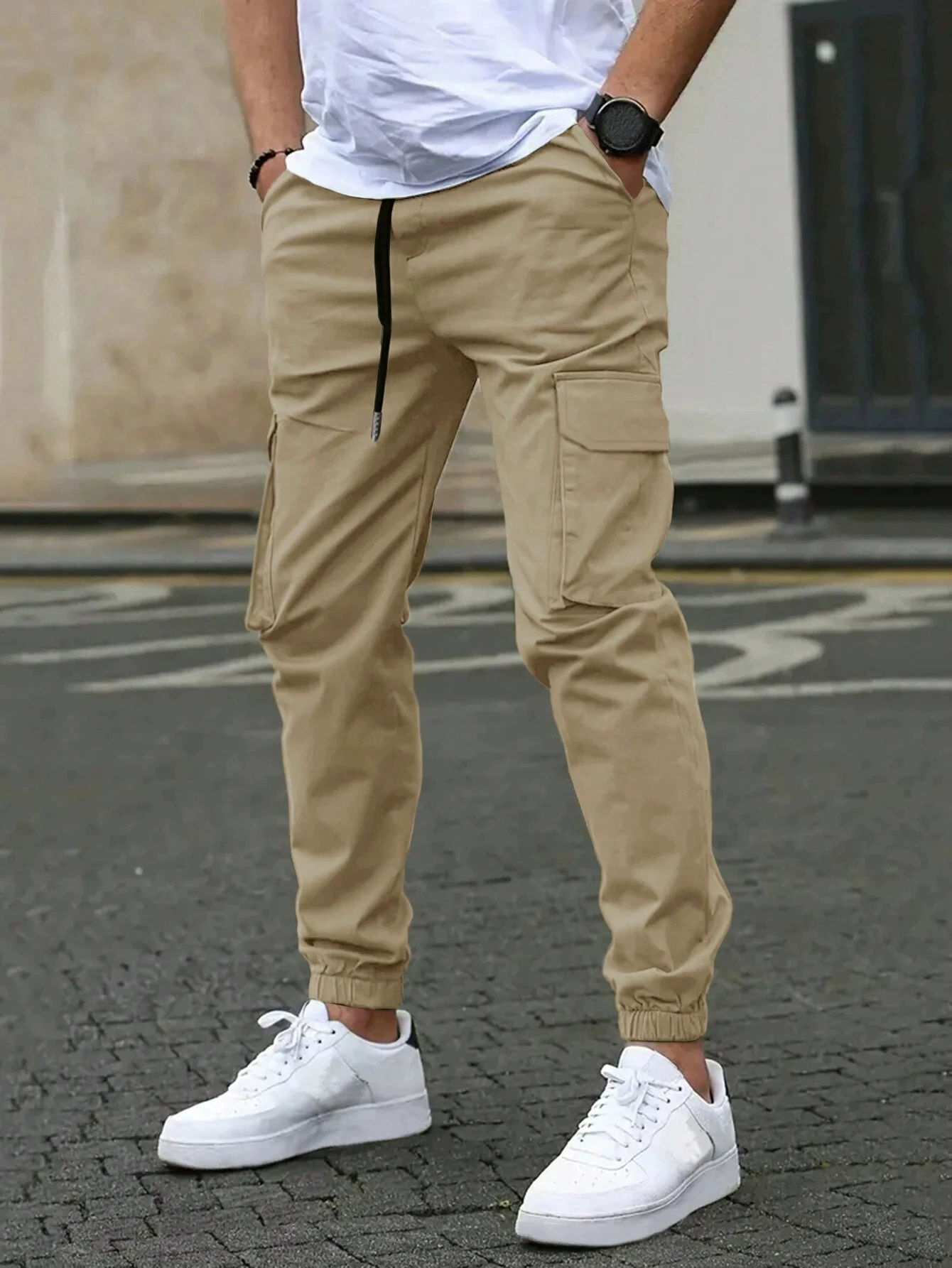 DAVIDE | Cargojoggebukser for menn