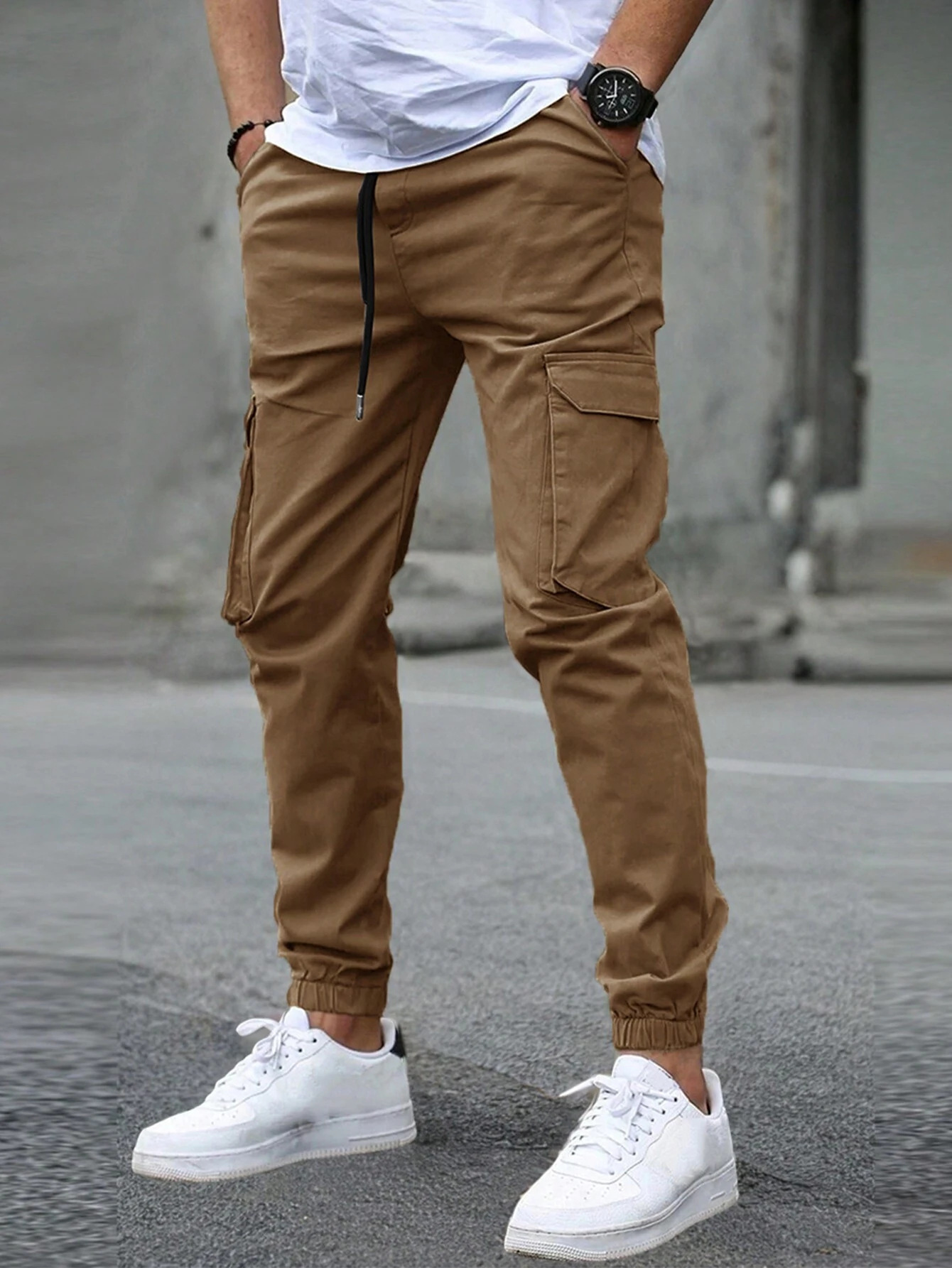 DAVIDE | Cargojoggebukser for menn