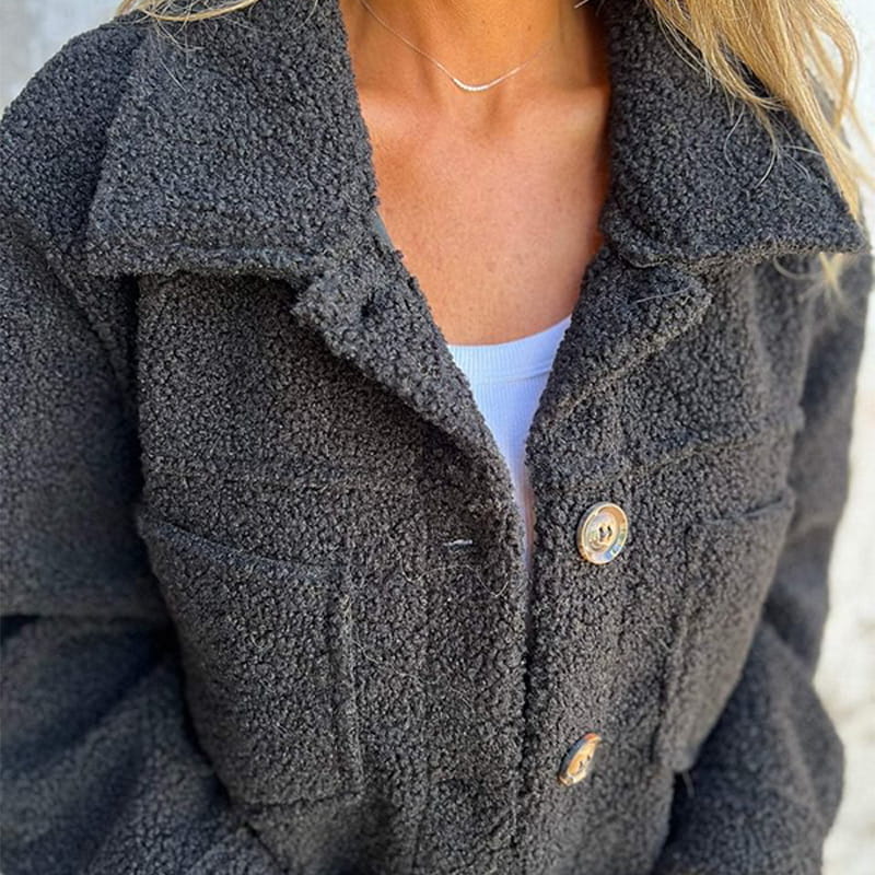 Sanna™ – Sherpajakke med knapper