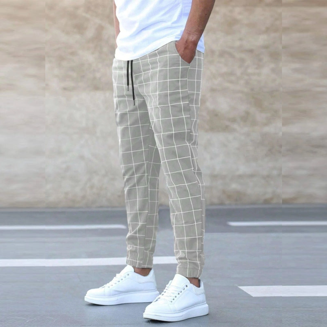Celso – Rutete joggebukser for menn