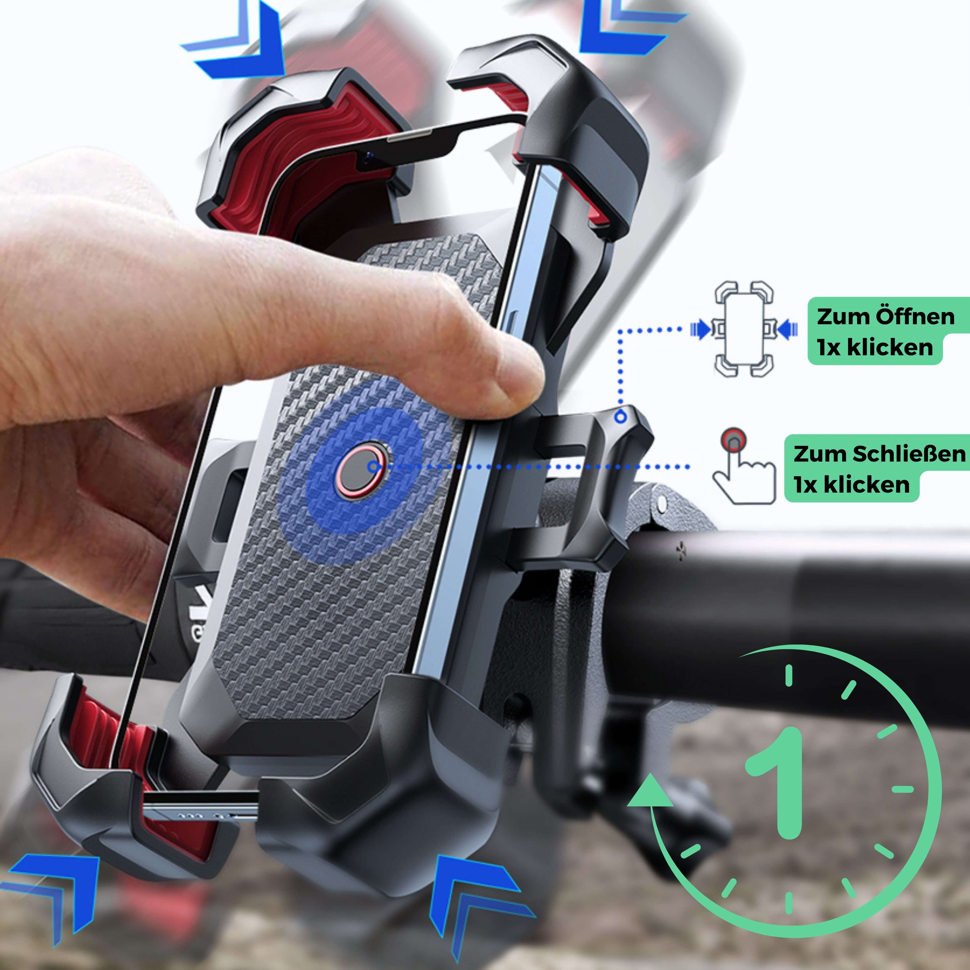 360° SmartBike-telefonholder - for alle smarttelefoner