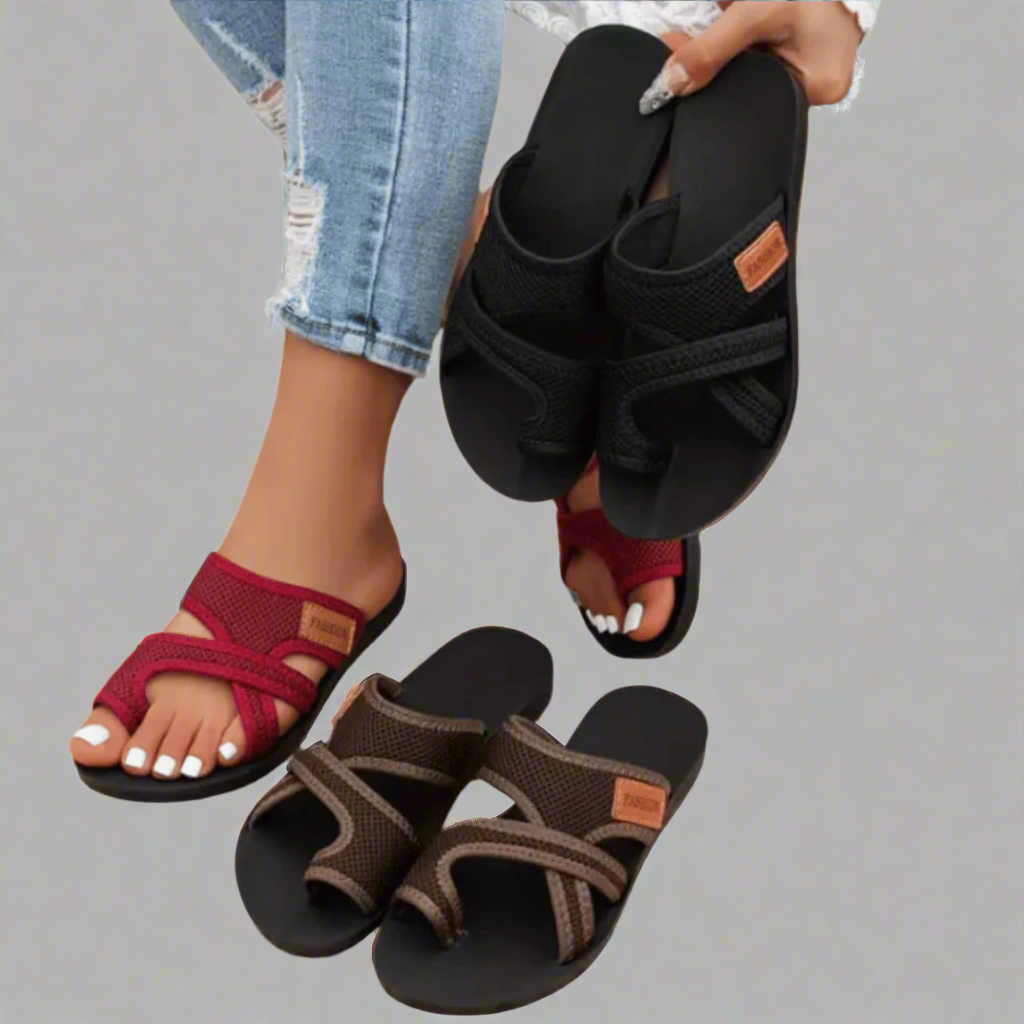 Greta | Pustende Mesh-sandaler