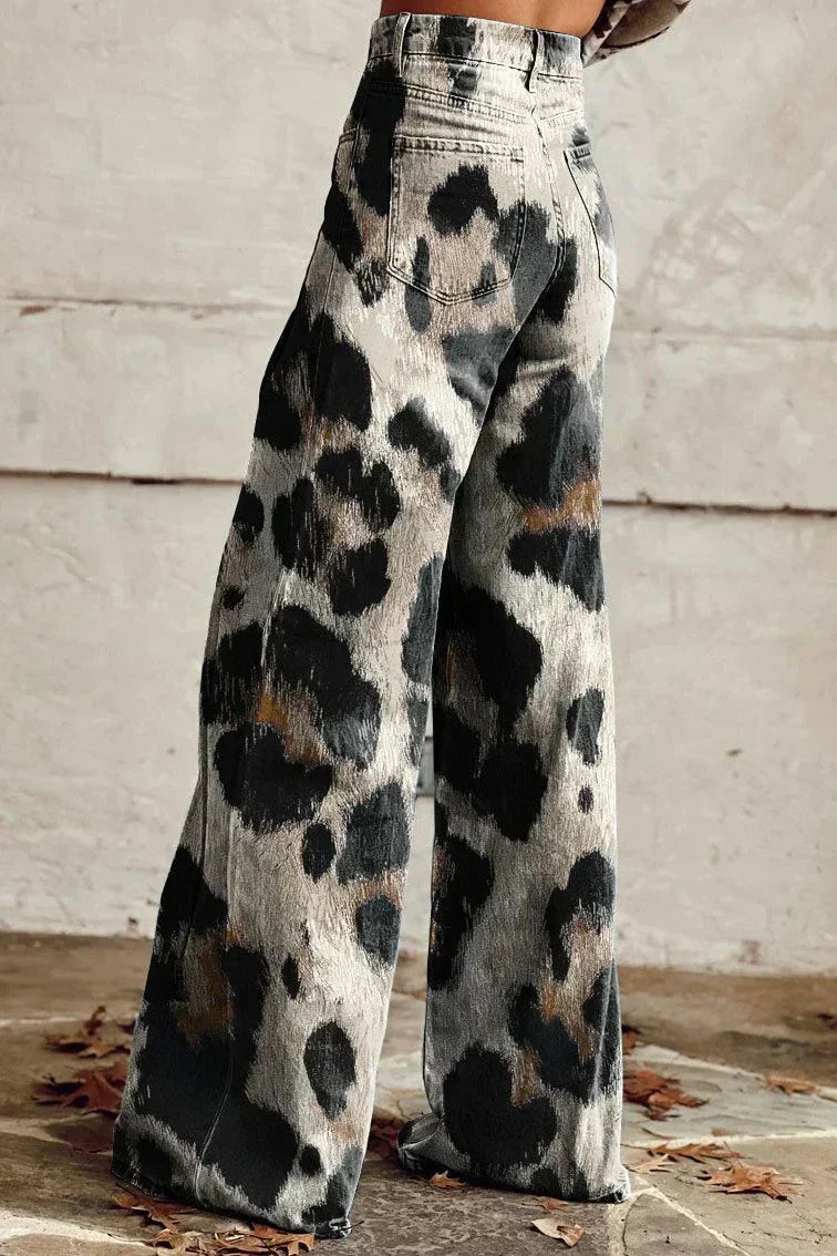 Cheetah | Bohemske vintagebukser med chic trykk