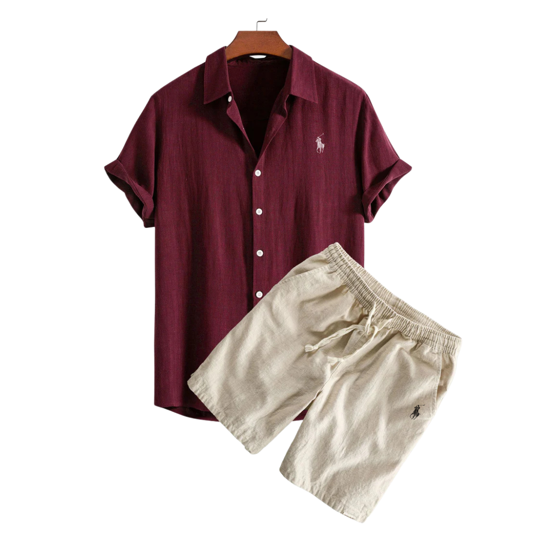 RL™ sett med linskjorte og shorts