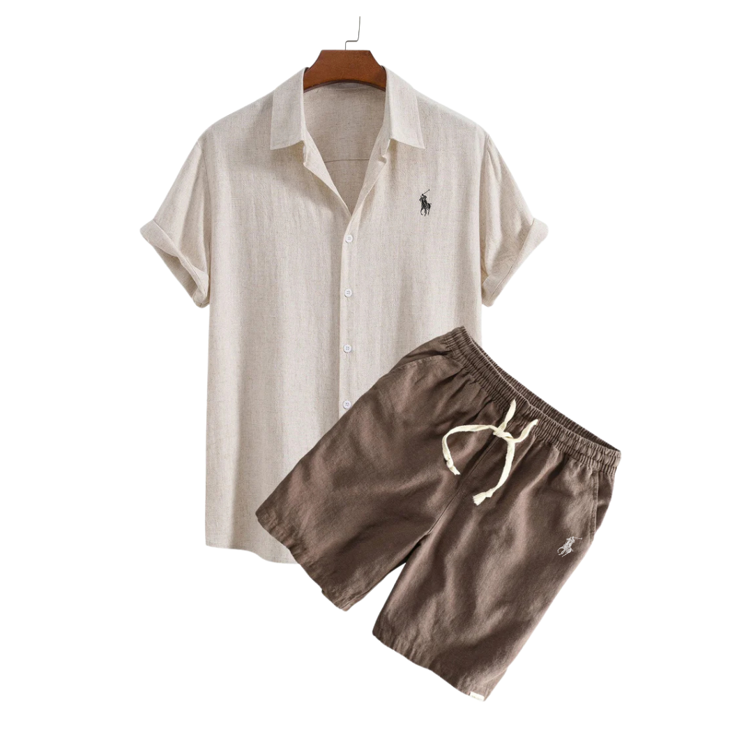RL™ sett med linskjorte og shorts