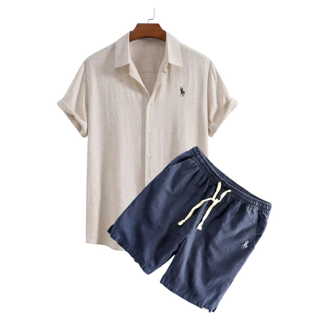 RL™ sett med linskjorte og shorts