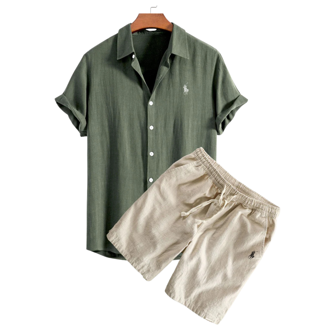 RL™ sett med linskjorte og shorts