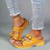 Wilma | Wedge Sandalen mit Doppelriemen – Komfortabel und Stilvoll