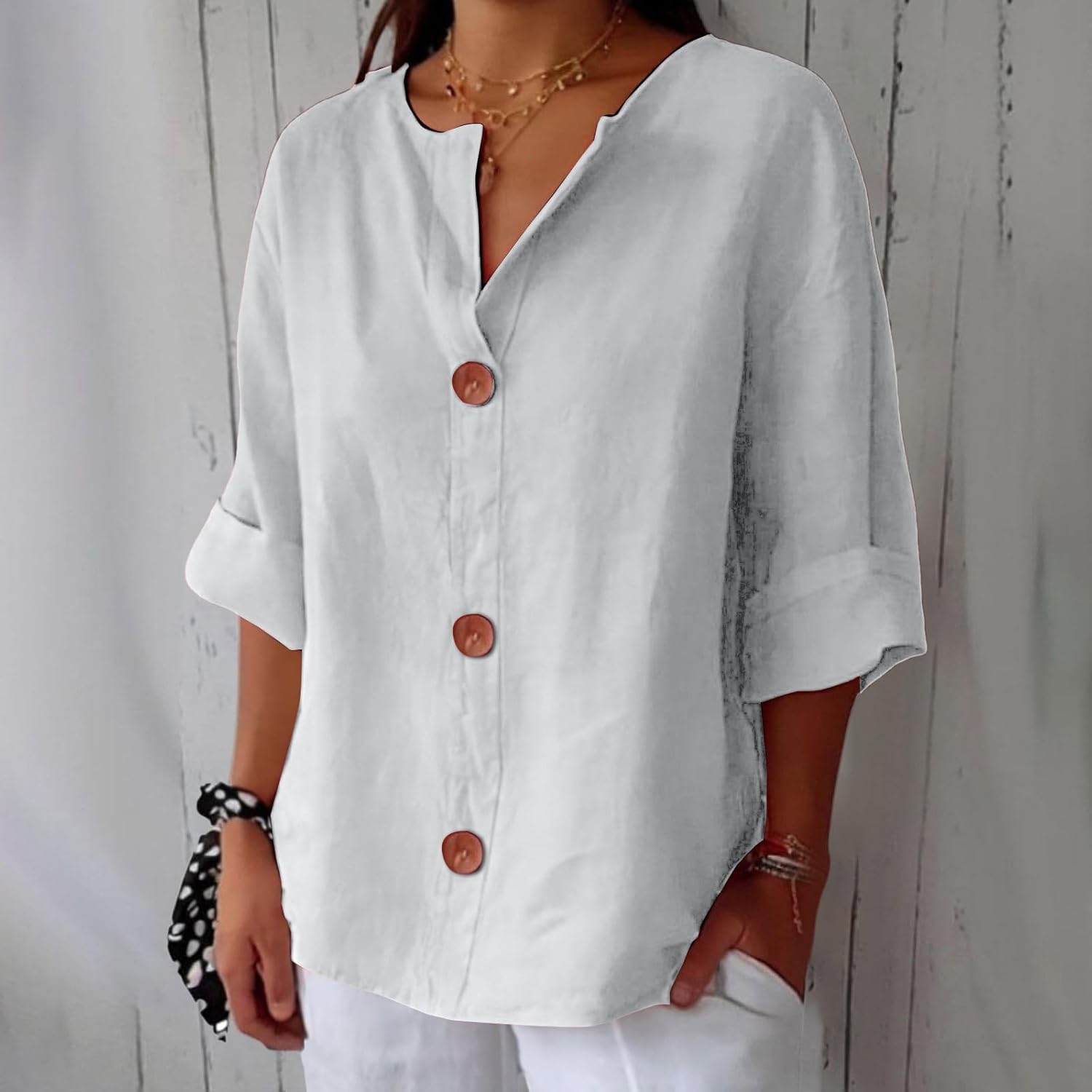 Christel™ | Avslappet linkbluse for tidløs eleganse