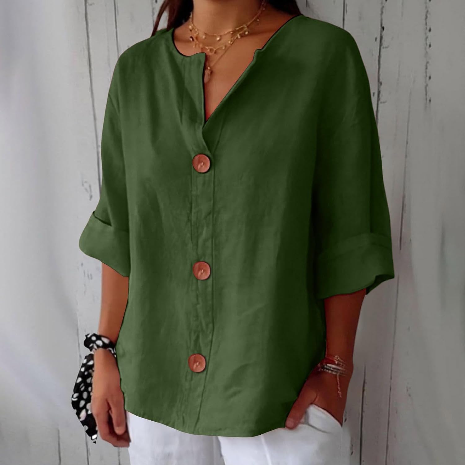 Christel™ | Avslappet linkbluse for tidløs eleganse