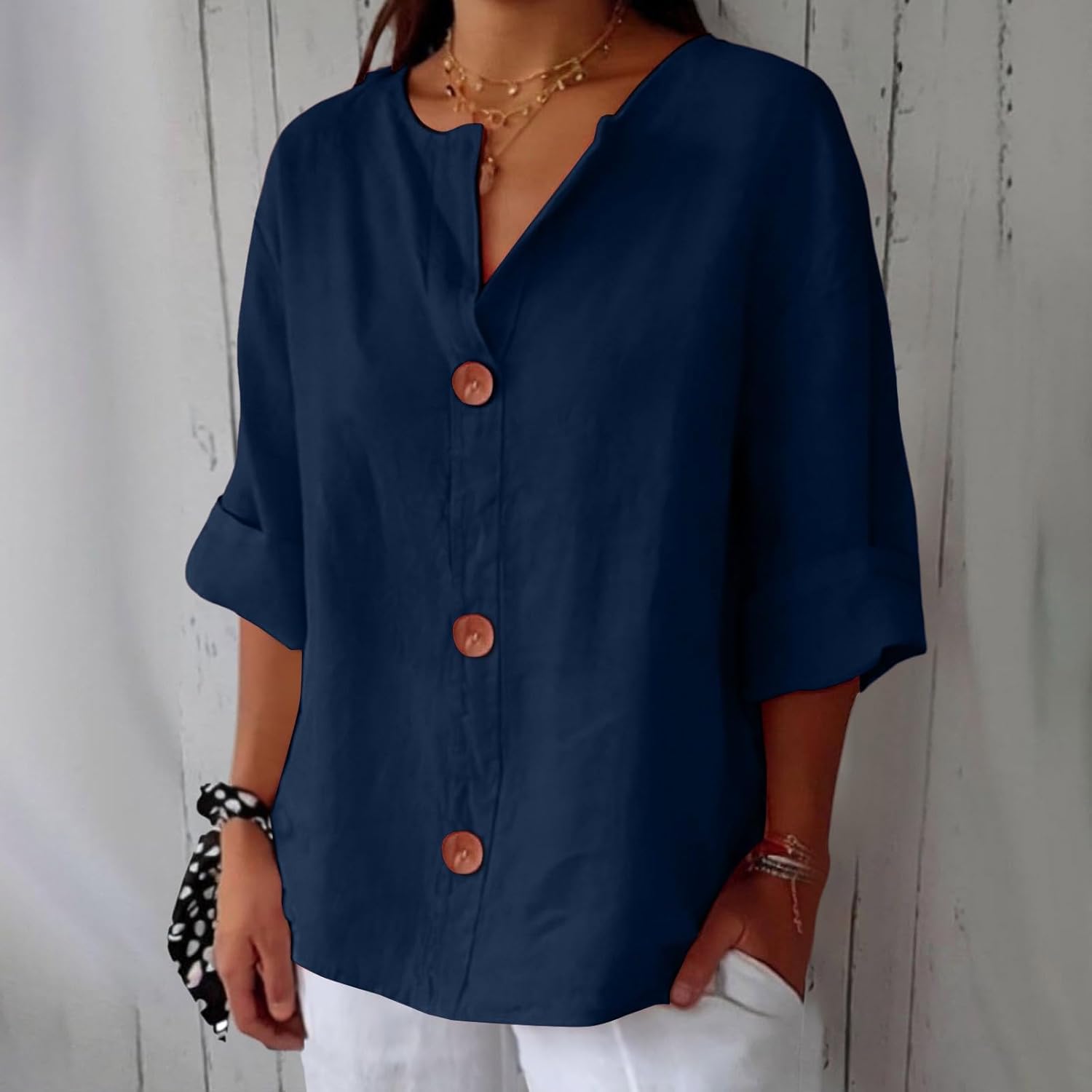Christel™ | Avslappet linkbluse for tidløs eleganse