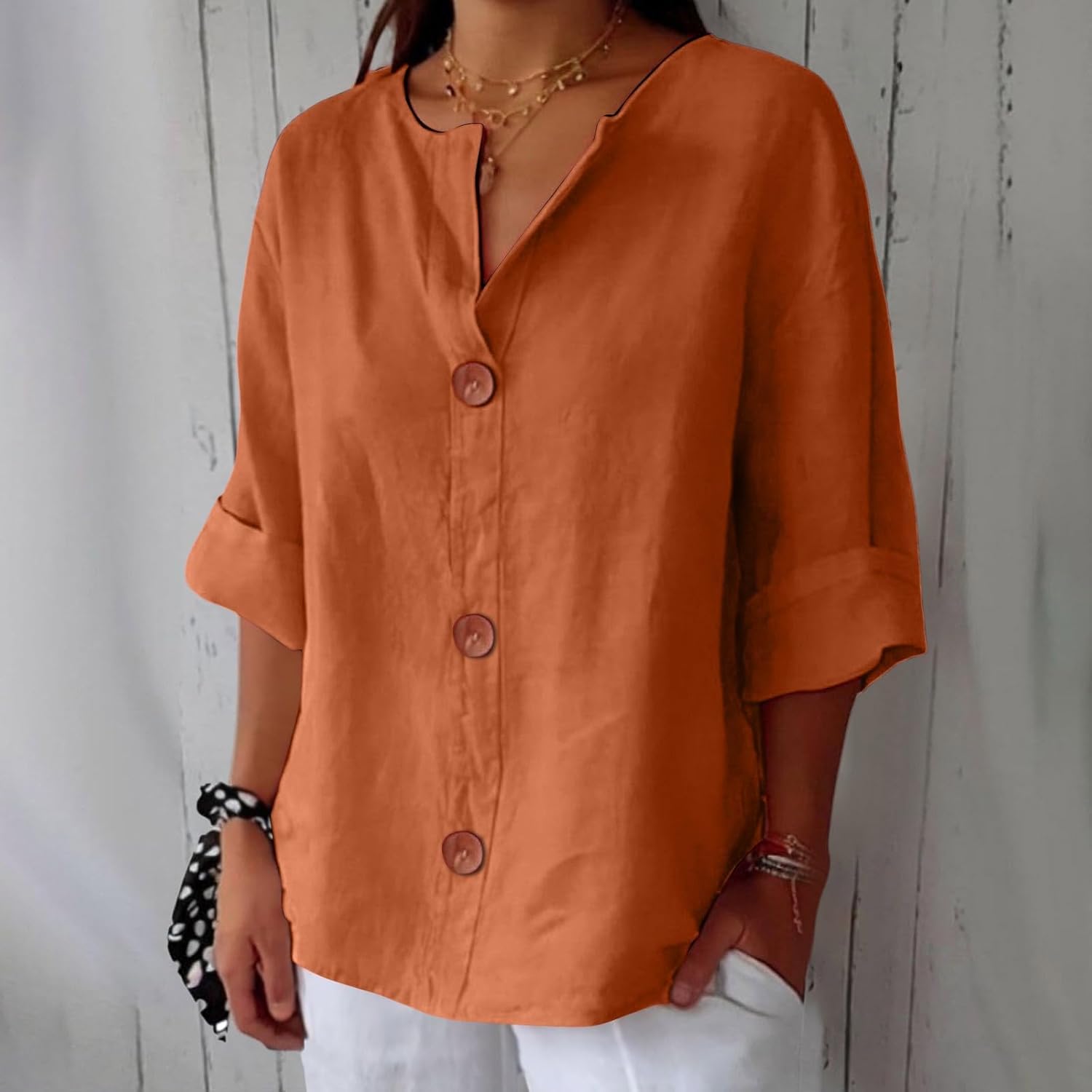 Christel™ | Avslappet linkbluse for tidløs eleganse