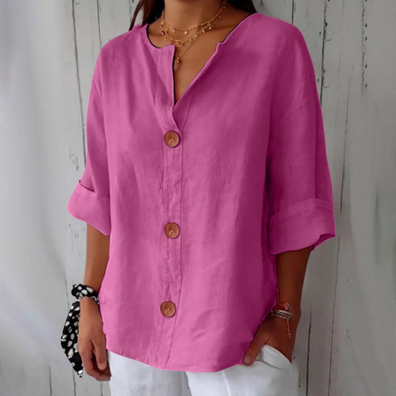 Christel™ | Avslappet linkbluse for tidløs eleganse