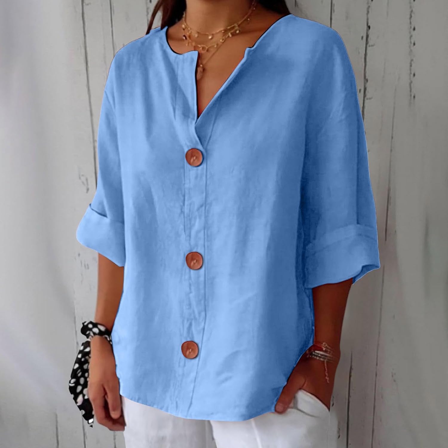 Christel™ | Avslappet linkbluse for tidløs eleganse
