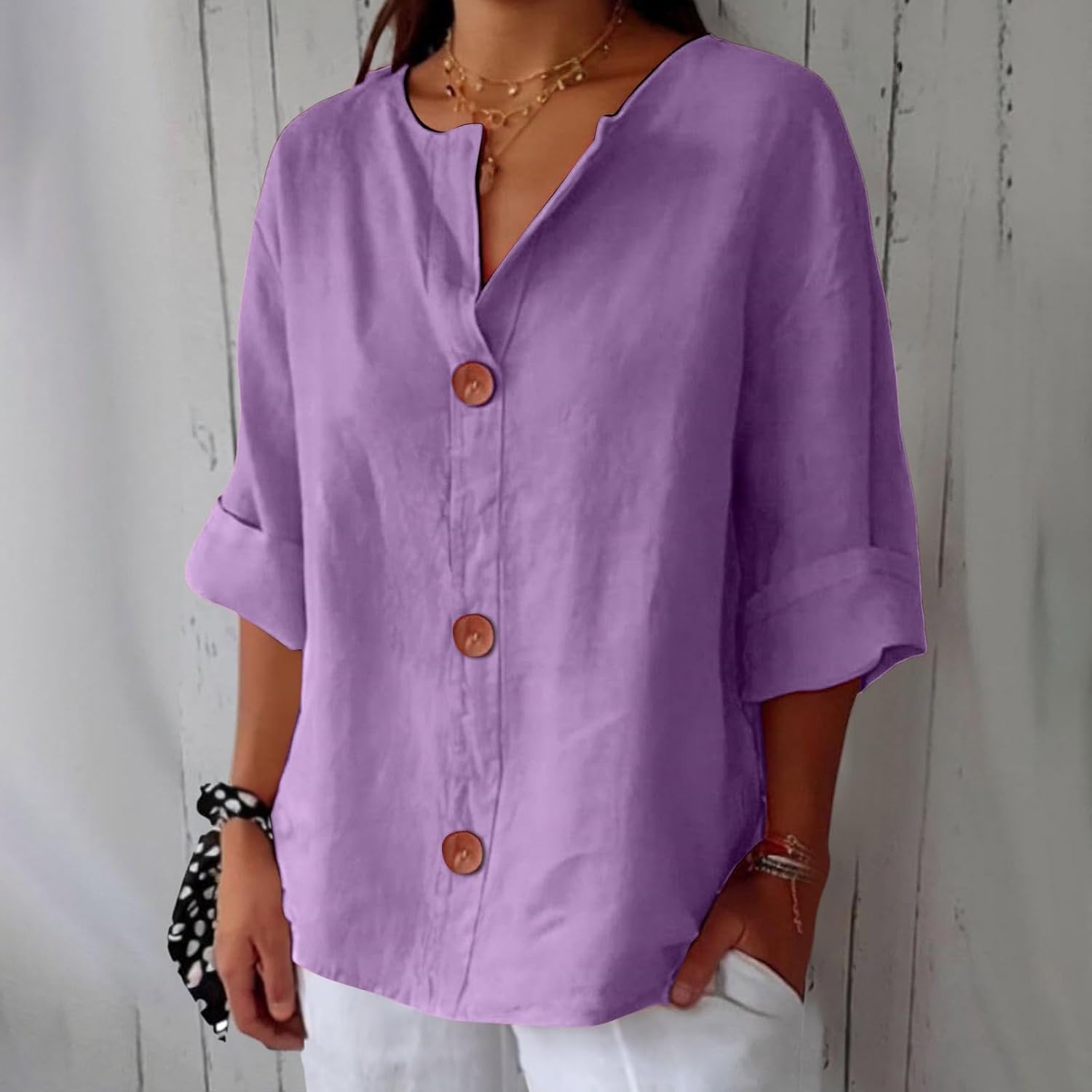 Christel™ | Avslappet linkbluse for tidløs eleganse