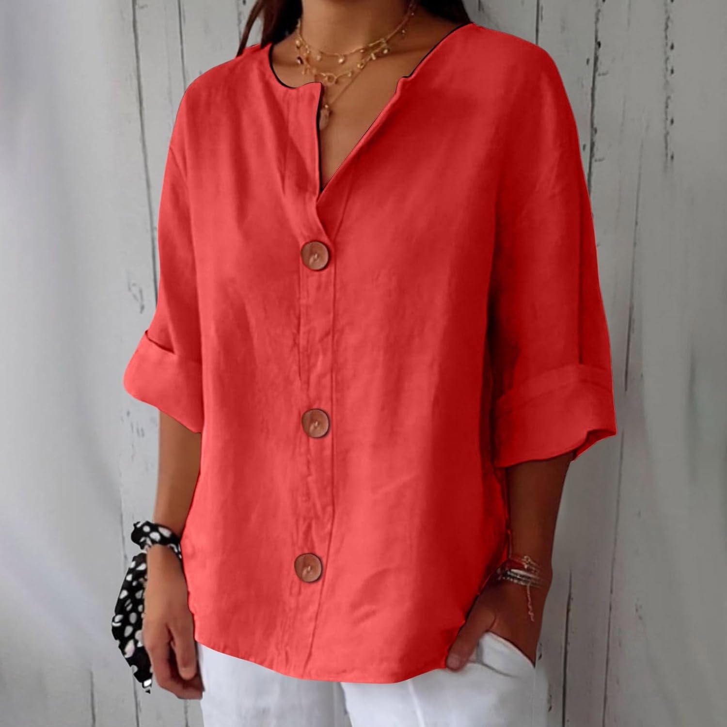 Christel™ | Avslappet linkbluse for tidløs eleganse
