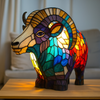 Leo – Lampe formet som en geit Magisk i glassmaleri