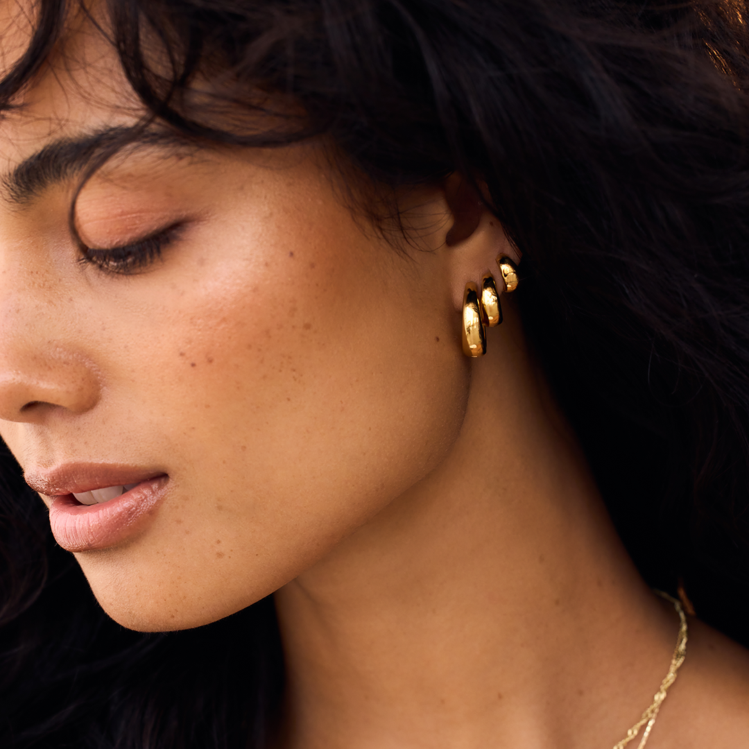Rue Hoops | 18k gull