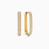 Store Icon Pavé-ringer | 16k gull