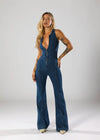 Noa | Denim jumpsuit med hjerte-design