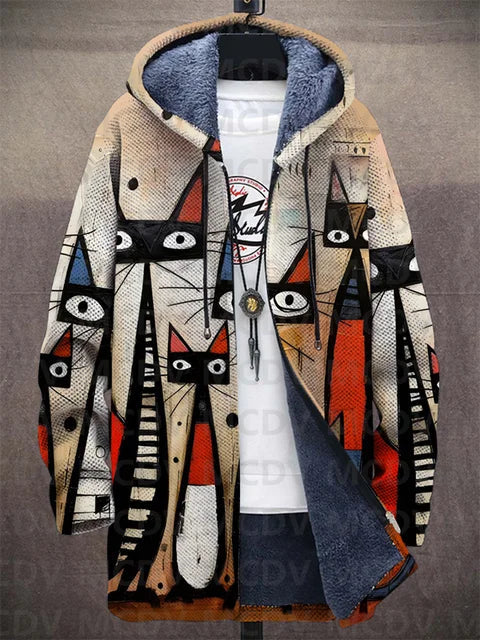 Leah™ | Luksuriøs cardigan med kunstnerisk inspirasjon