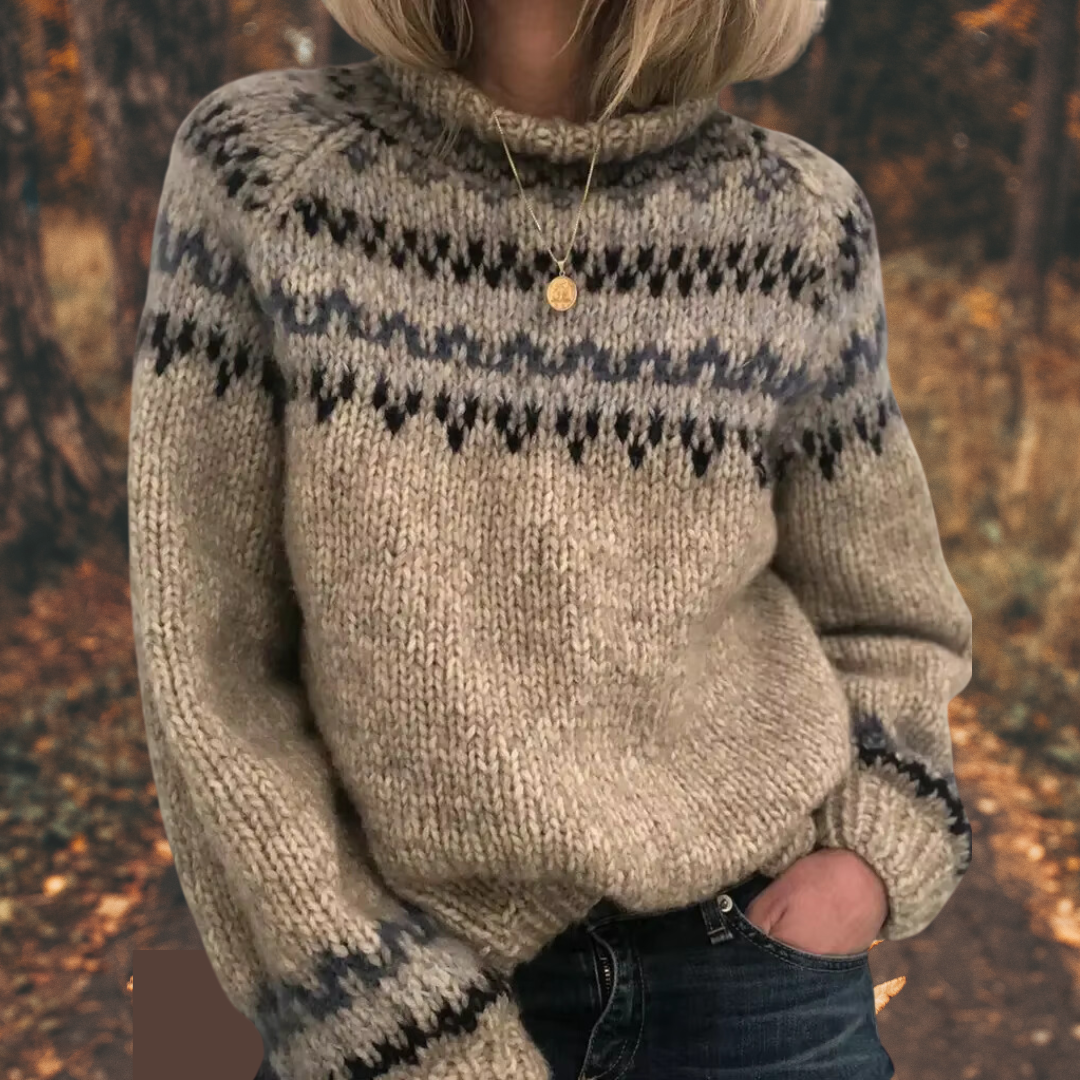 Britta™ | Nordisk strikkegenser for kvinner