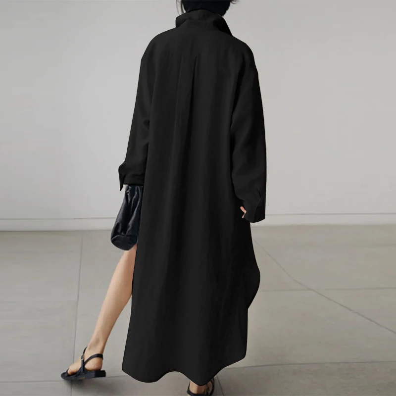 Evi | Avslappet oversized skjortekjole