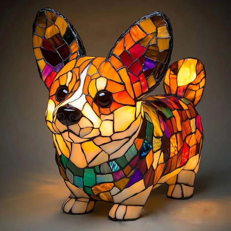 Rocky – Strålende Corgi-lampe