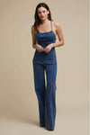 Romy | Denim-jumpsuit med vintage-attitude