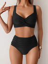 Lara – Bandeau-bikini med volanger
