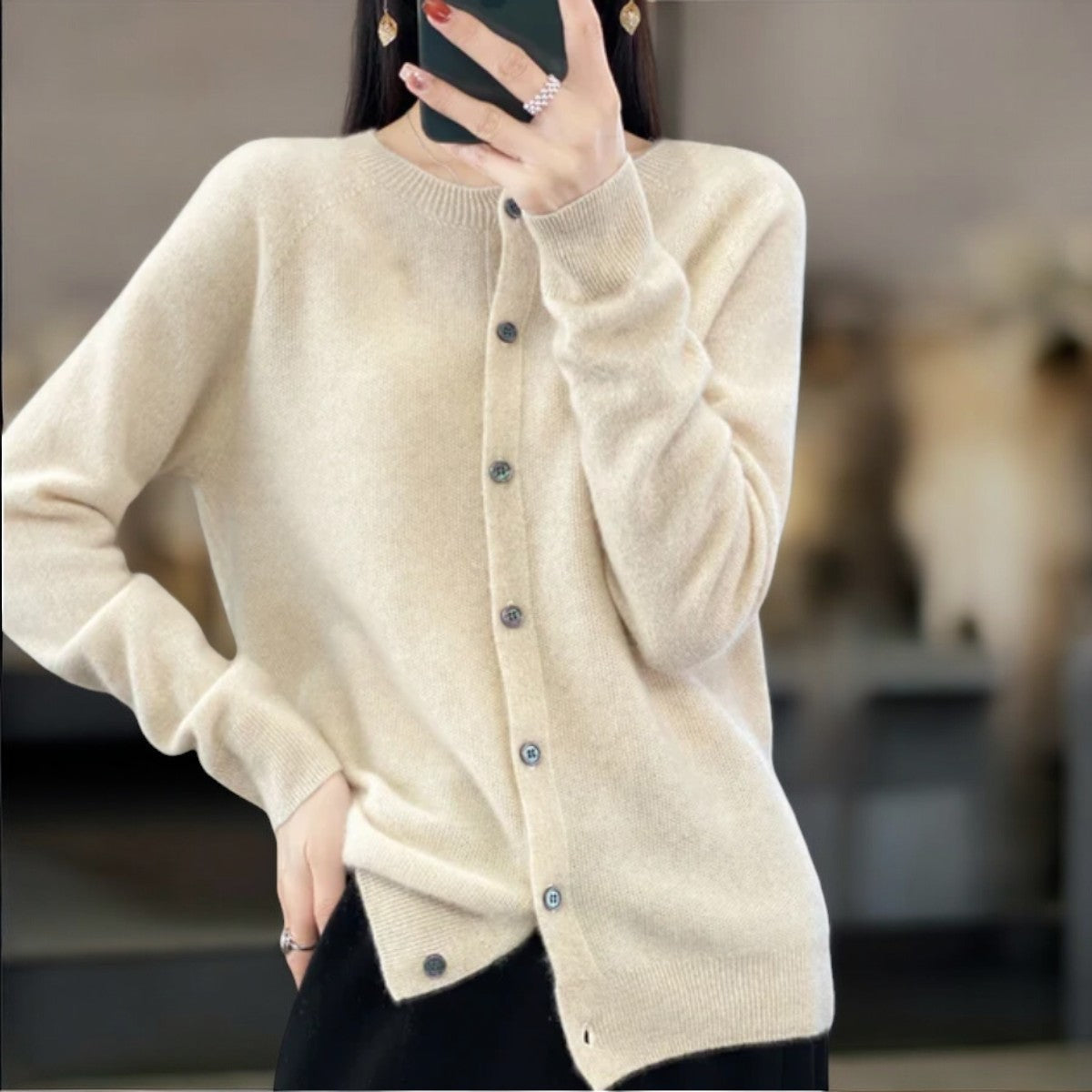 Tilde | Cardigan i merinoull