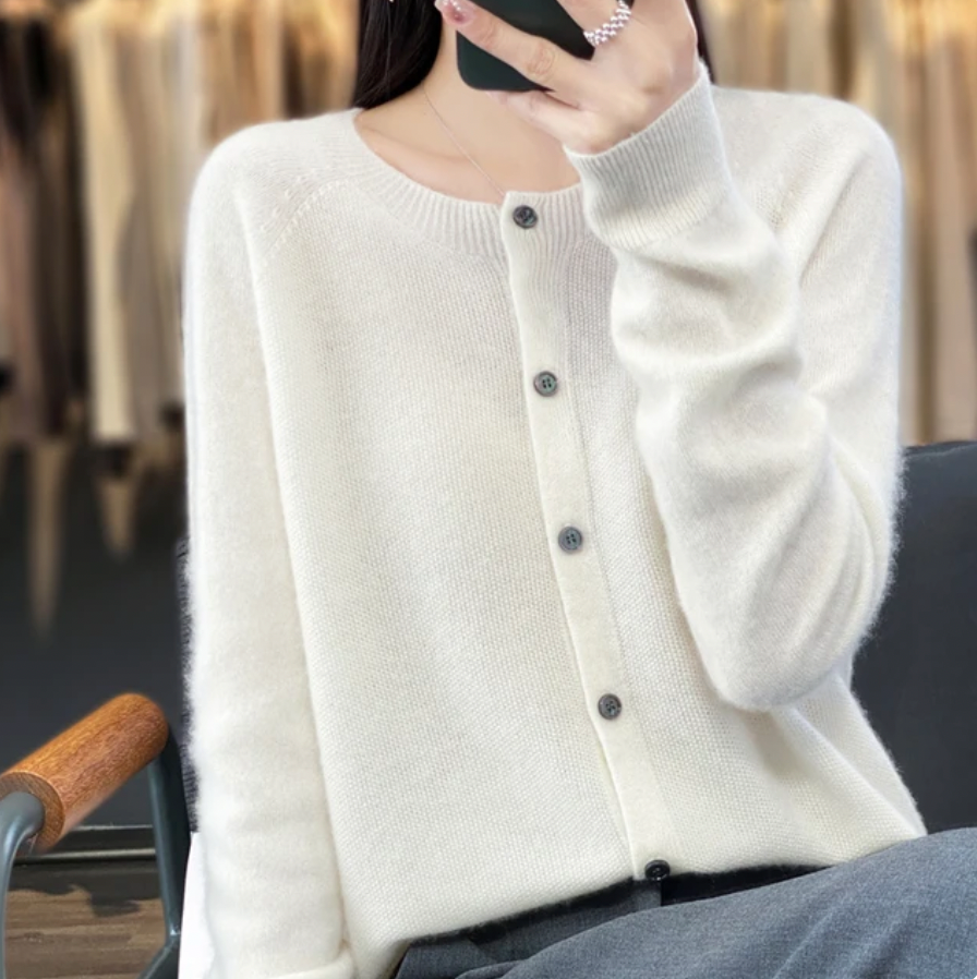 Tilde | Cardigan i merinoull