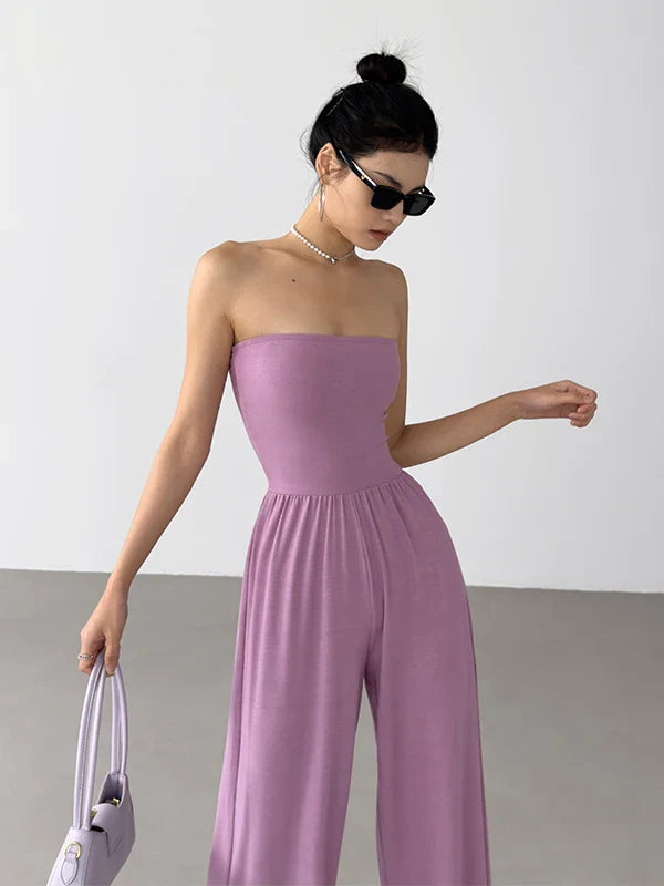 Iris | Jumpsuit med enkel eleganse og skulpturerende effekt